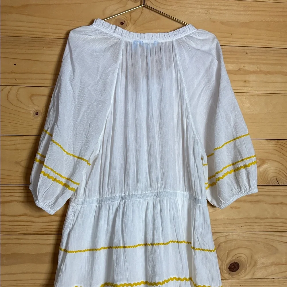 NWT Draper James white Rick rack detail dress 1x‎